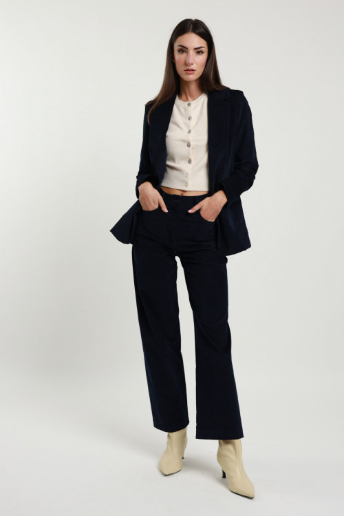 Susy Mix Pantaloni Dritti Velluto