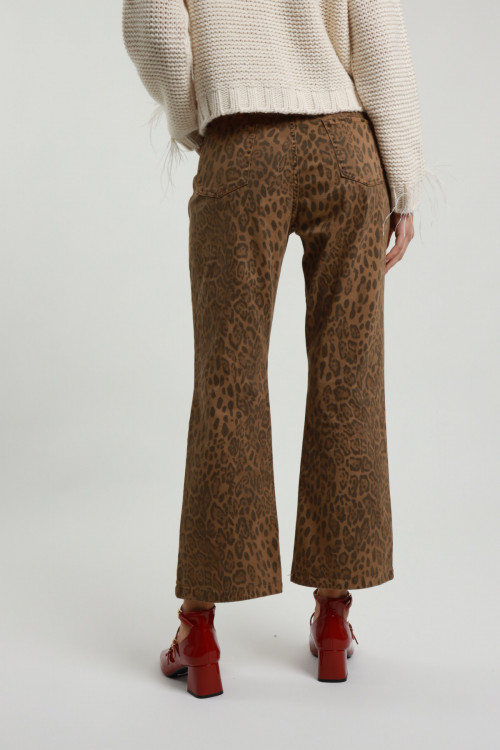 Susy Mix Pantaloni Trombetta Maculati