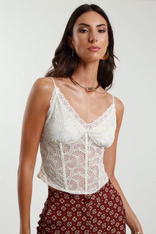 Susy Mix Top In Pizzo