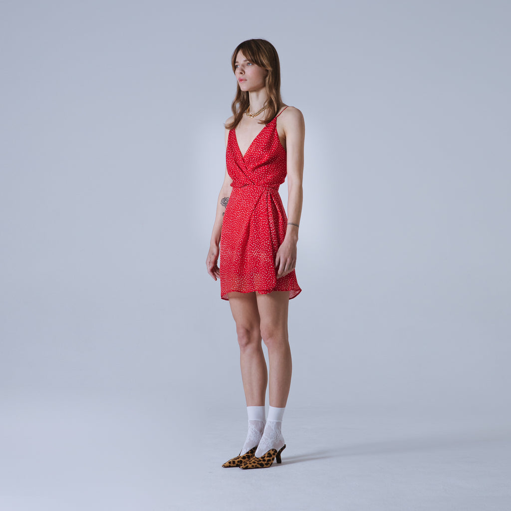 Sveta Milano Abito Corto Nancy In Georgette Di Seta | Limited Edition