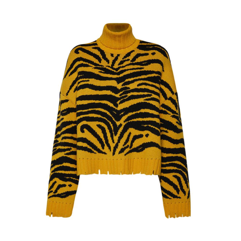 Sveta Milano Maglione a dolcevita Henriette con effetto vissuto