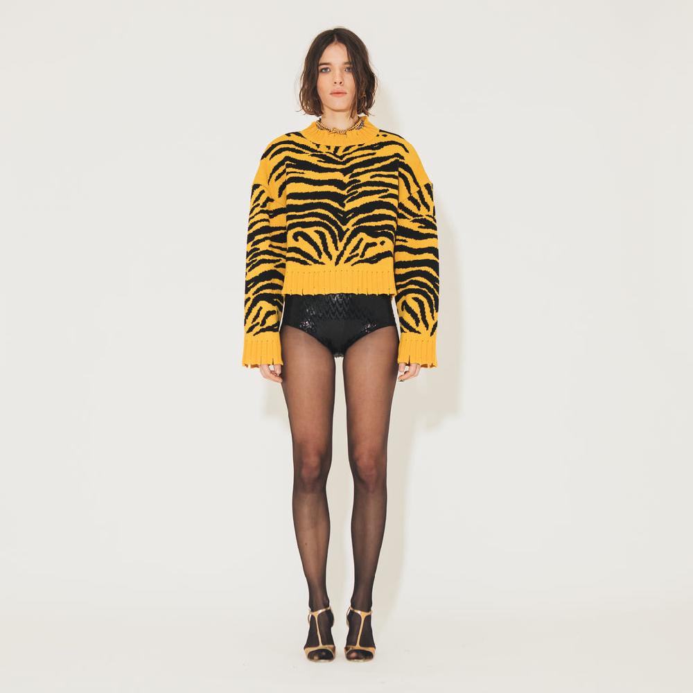 Sveta Milano Maglione A Girocollo Martine Con Effetto Vissuto