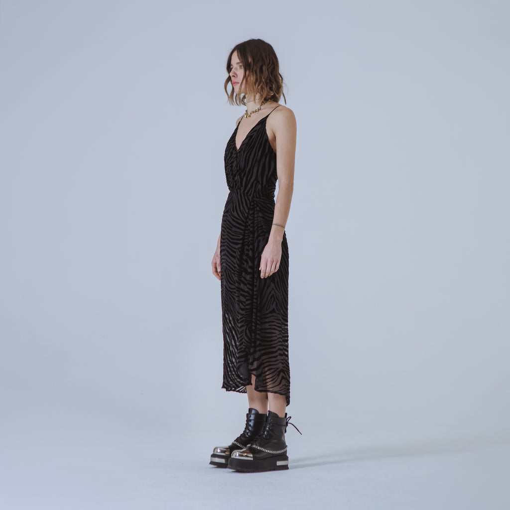 Sveta Milano Abito Ann In Velluto Nero