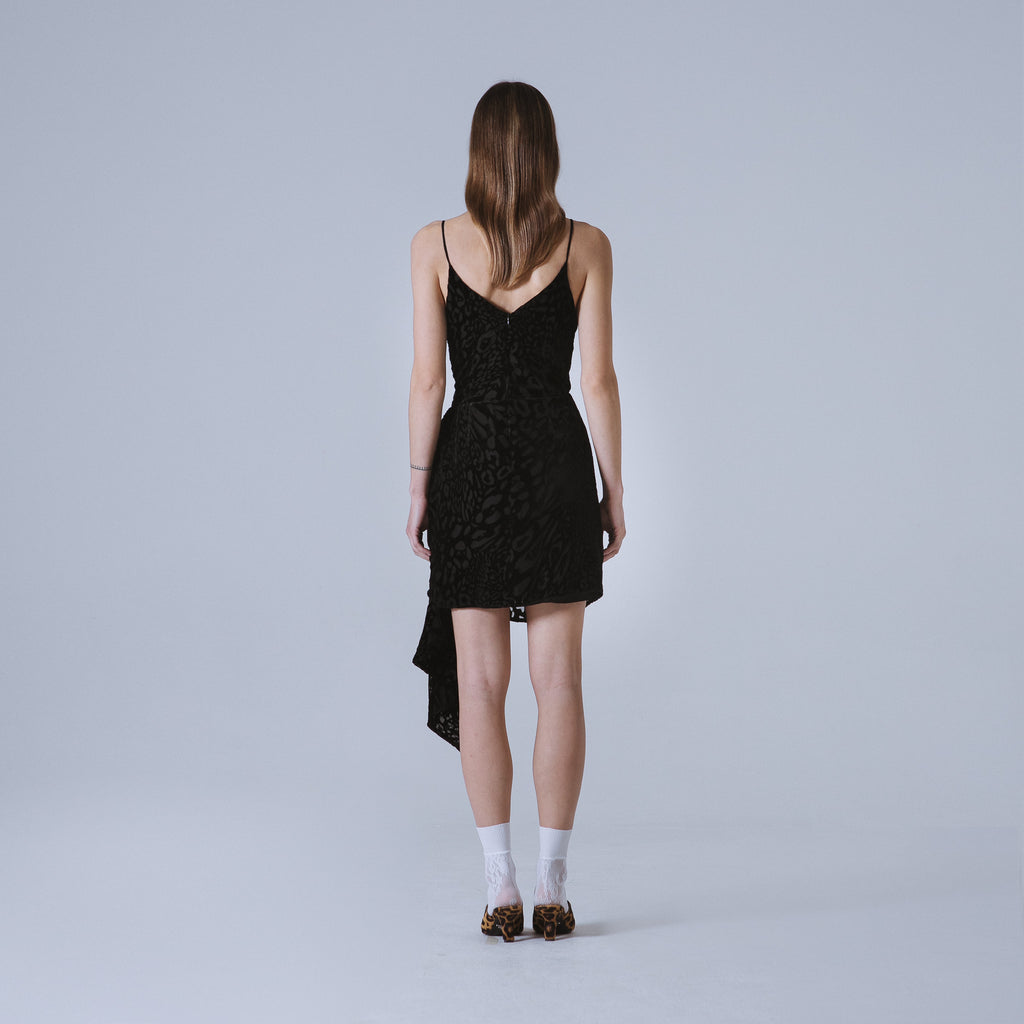 Sveta Milano Abito Miami In Velluto Nero