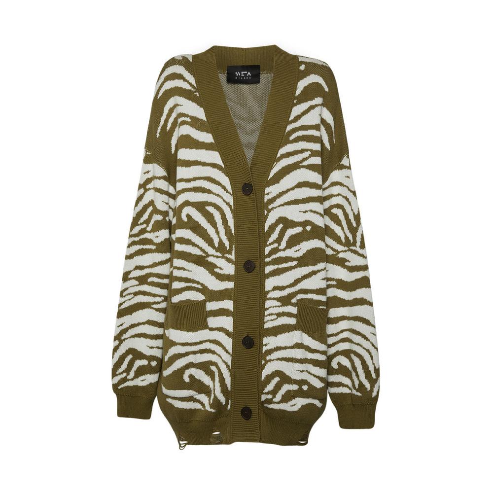 Sveta Milano Cardigan lungo jacquard Patti