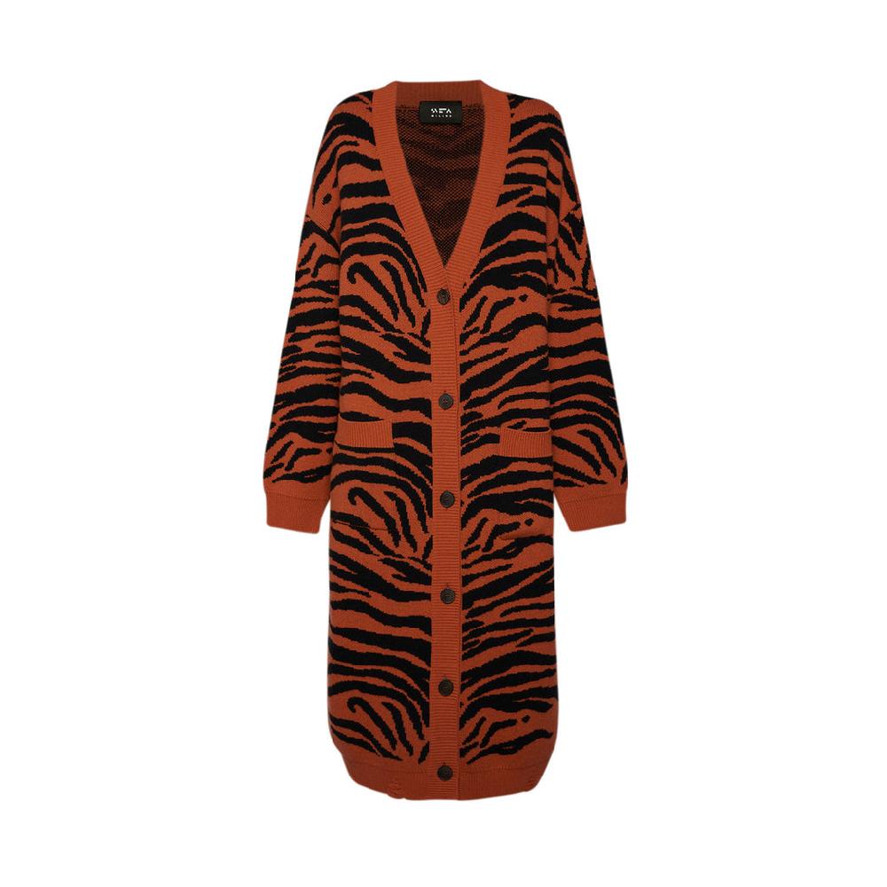 Sveta Milano Cardigan lungo jacquard Wendy