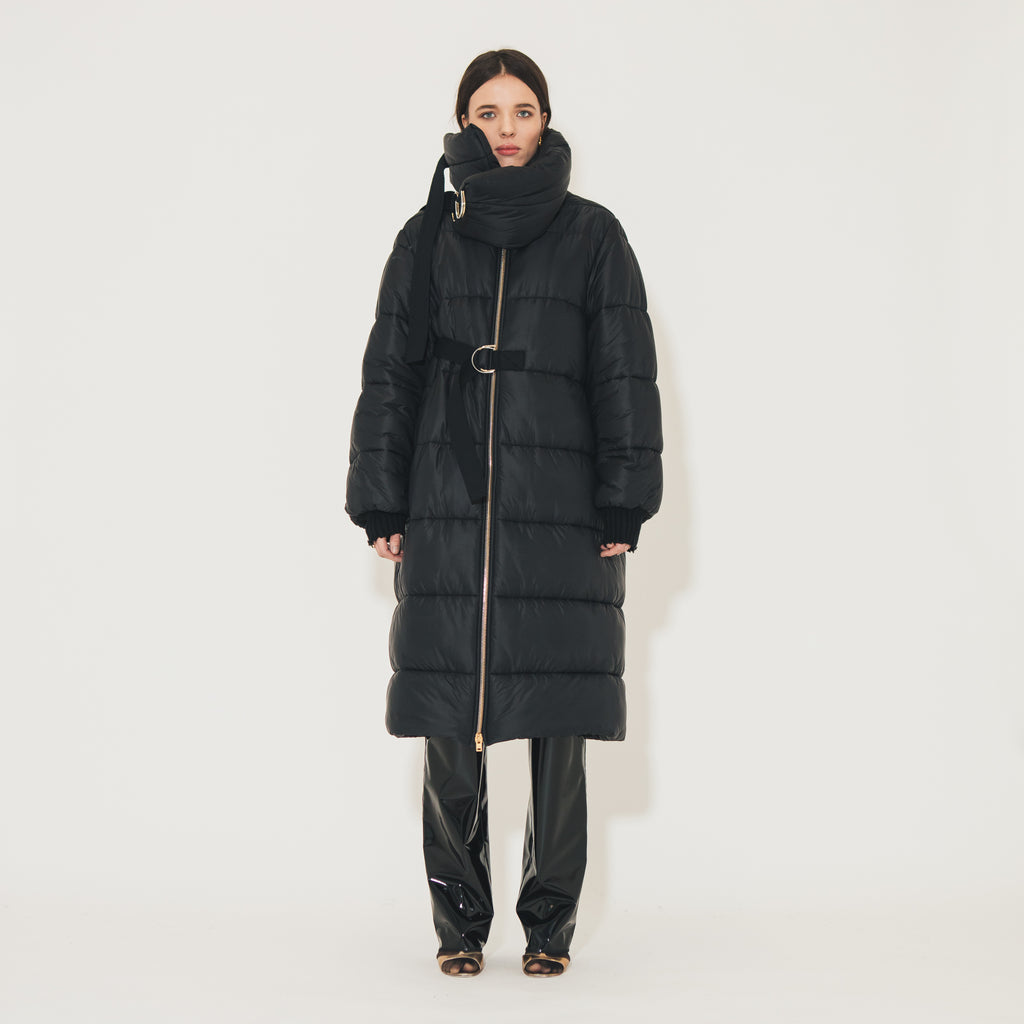 Sveta Milano Piumino Lungo Oregon Nero