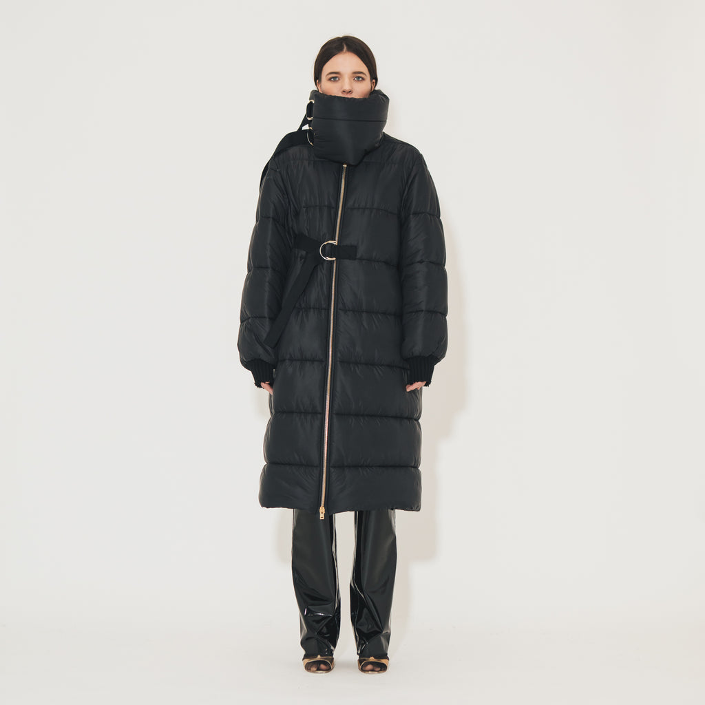 Sveta Milano Piumino Lungo Oregon Nero