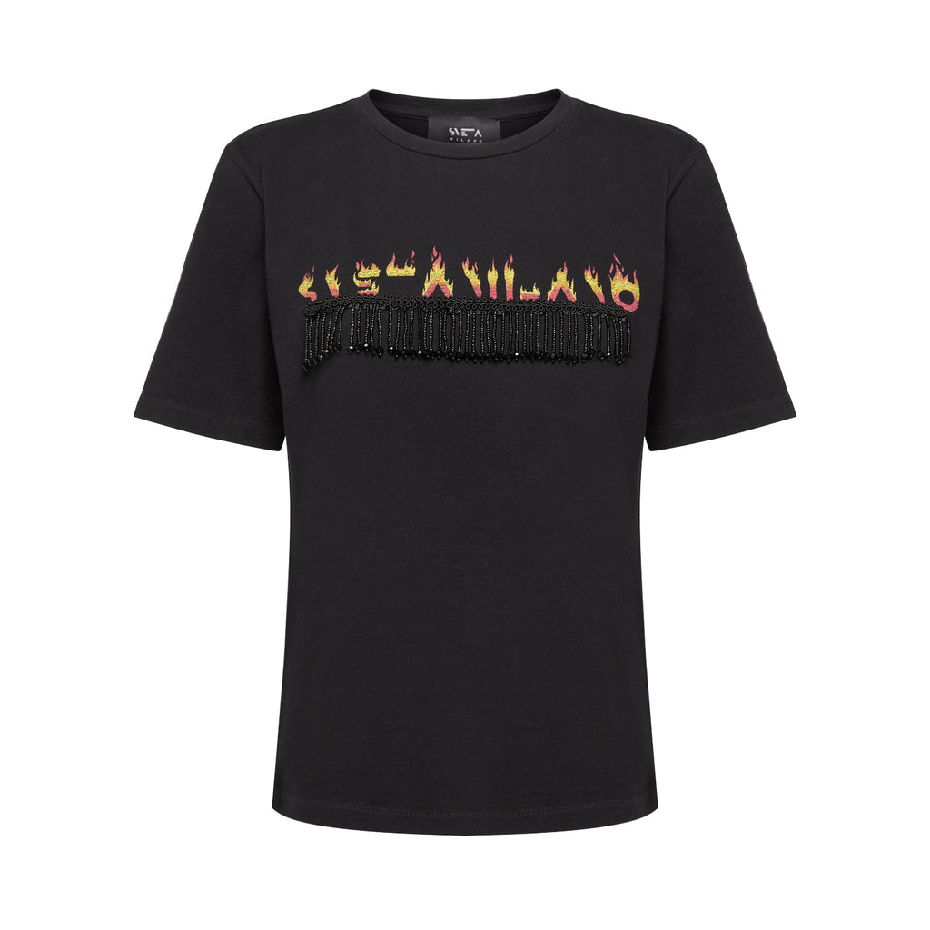 Sveta Milano T-shirt Madonna in jersey di cotone