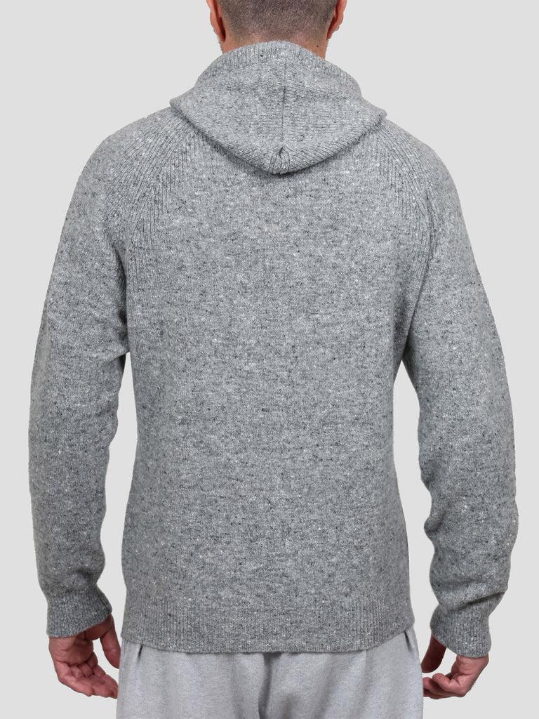 Svevo Giubbotto Con Zip Lana Cashmere E Poliammide Grigio