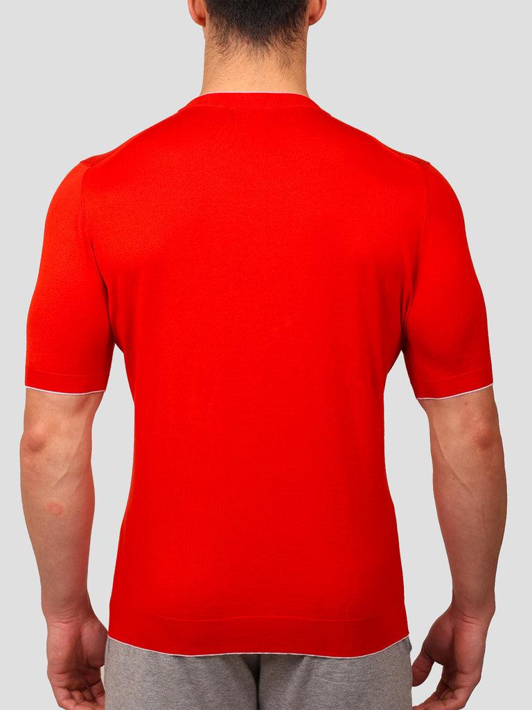 Svevo Maglia Girocollo 100% Cotone Supersoft Arancione