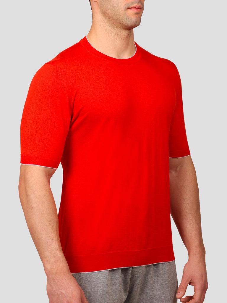 Svevo Maglia Girocollo 100% Cotone Supersoft Arancione