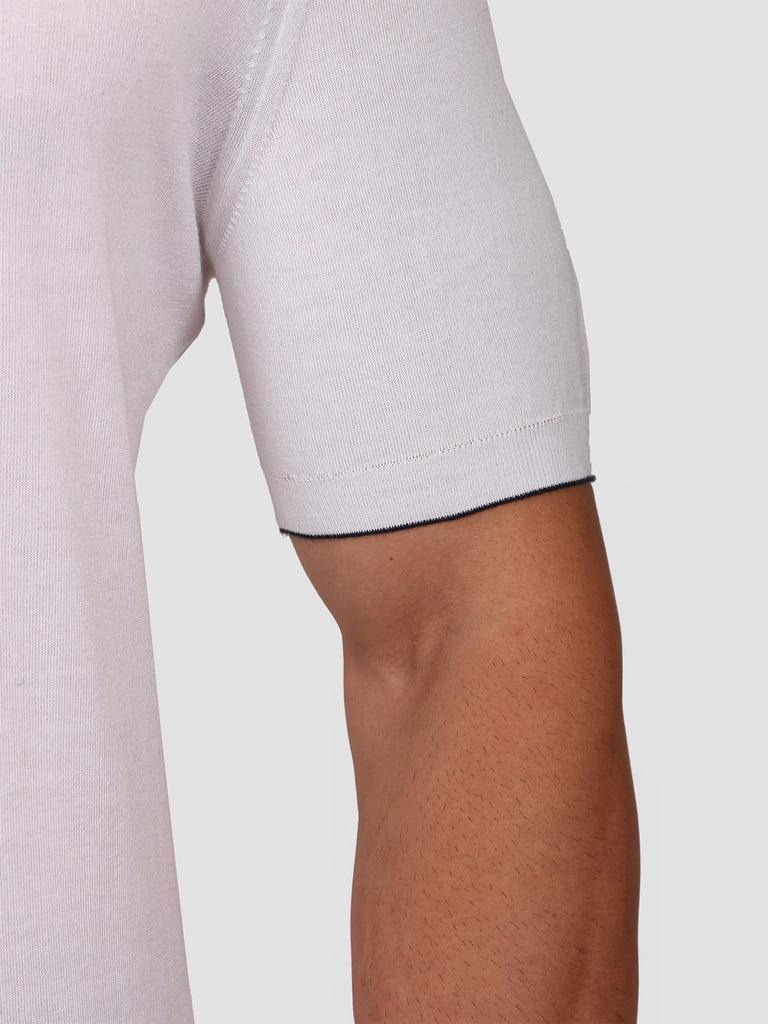 Svevo Maglia Polo Con Zip 100% Cotone Supersoft Bianca