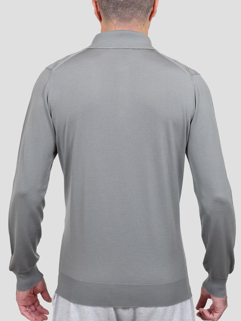 Svevo Maglia Polo Lana Merino Superfine 160's Grigia