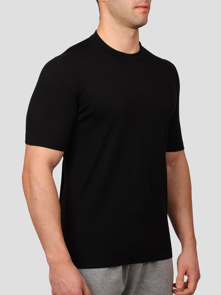 Svevo Girocollo 100% Cotone Supersoft Nero