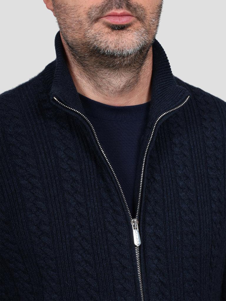 Svevo Giubbotto 100% Cashmere Blu