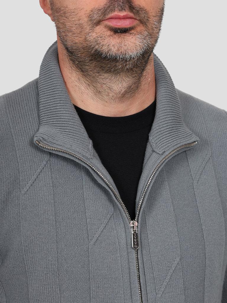 Svevo Giubbotto 100% Lana Grigio