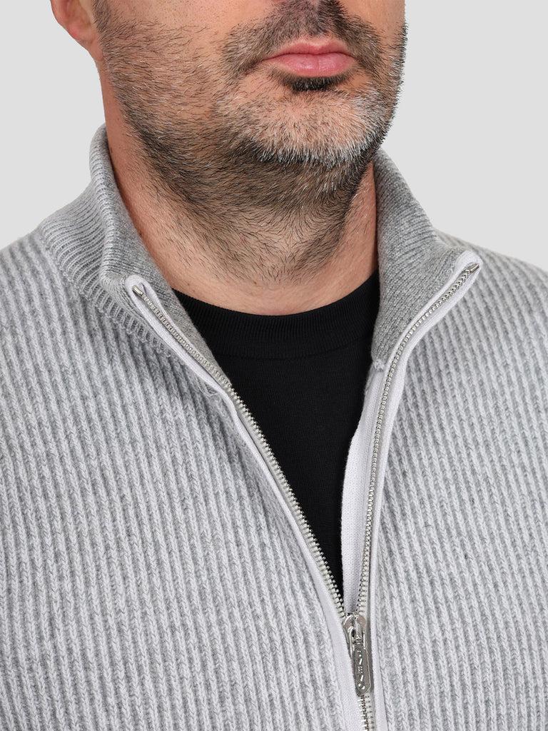 Svevo Giubbotto 100% Lana Grigio Chiaro