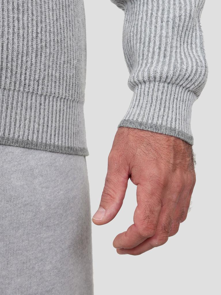 Svevo Giubbotto 100% Lana Grigio Chiaro