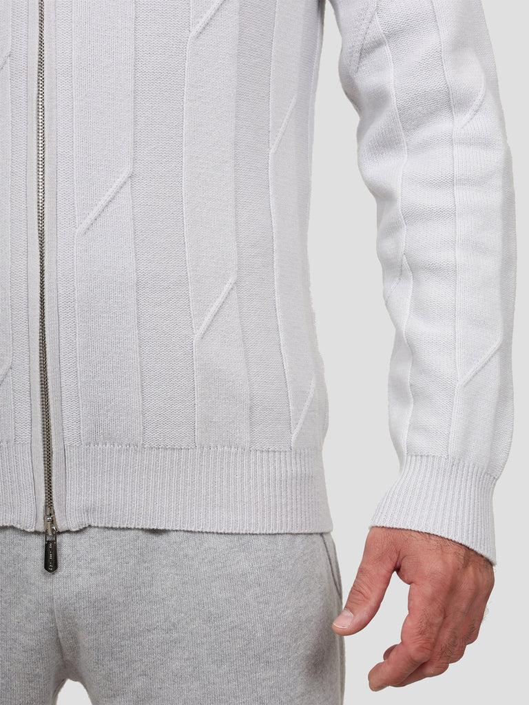 Svevo Giubbotto 100% Lana Grigio Chiaro