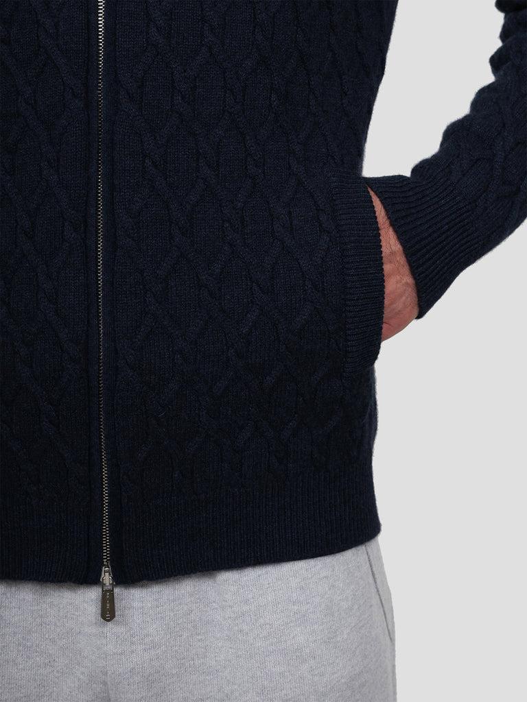 Svevo Giubbotto In Cashmere Blu