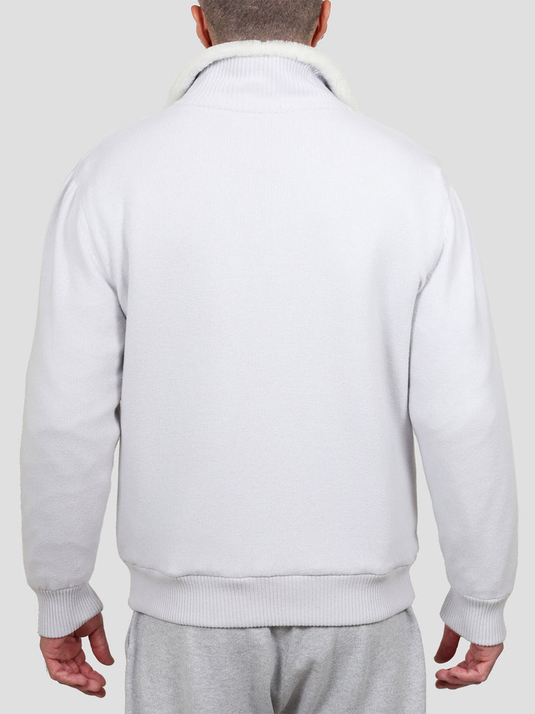 Svevo Giubbotto Lana E Montone Grigio