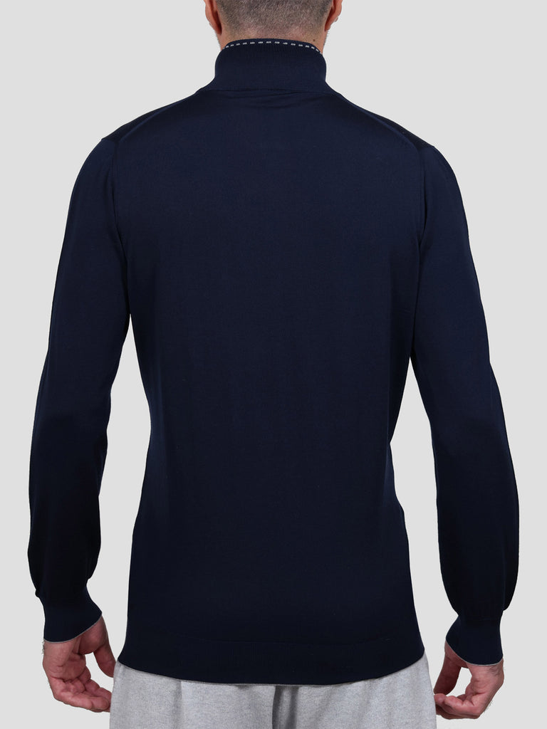 Svevo Lupetto Lana Merino Superfine 160's Blu