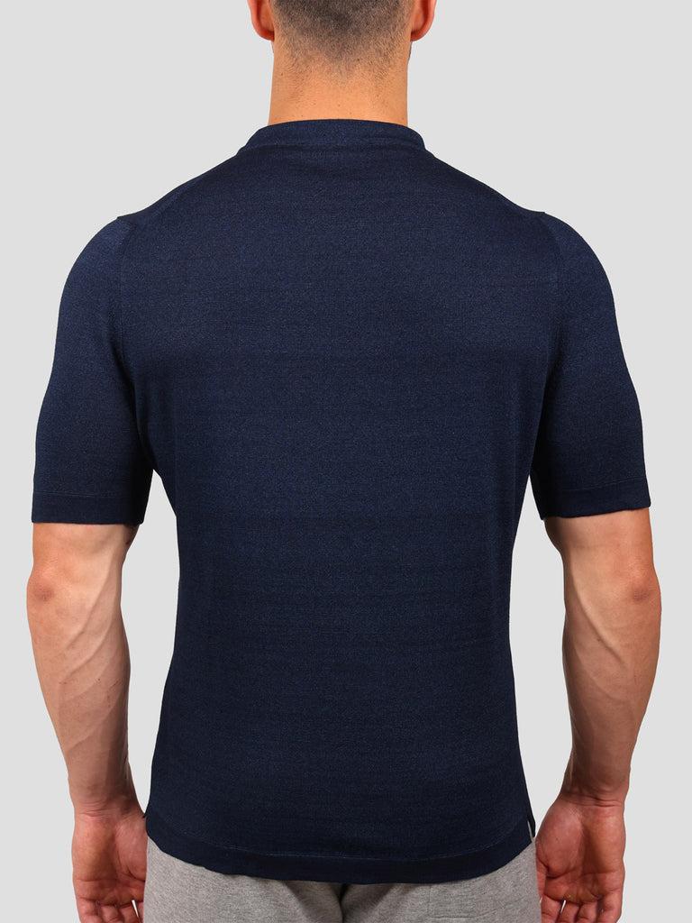 Svevo Maglia Girocollo 100% Cotone Indaco