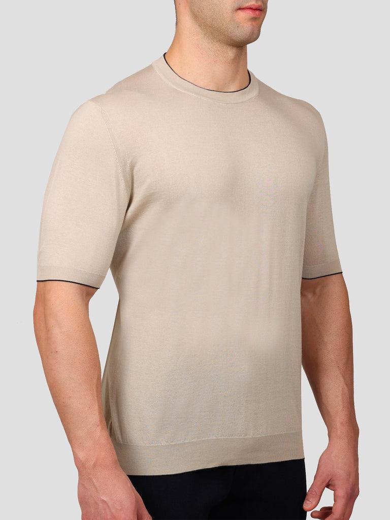 Svevo Maglia Girocollo 100% Cotone Supersoft Beige