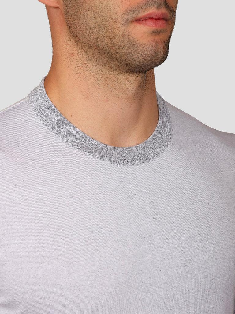 Svevo Maglia Girocollo In Carbonio Bianca