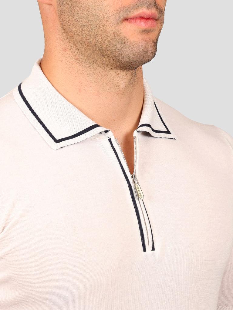 Svevo Maglia Polo 100% Cotone Makò Panna