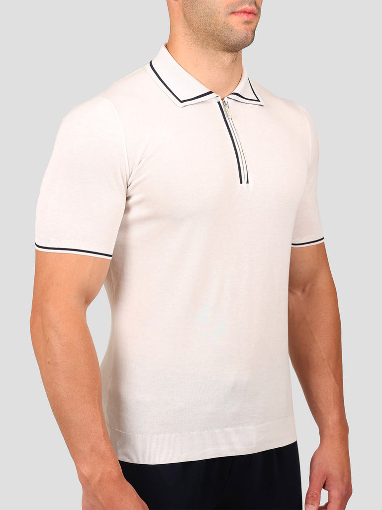 Svevo Maglia Polo 100% Cotone Makò Panna