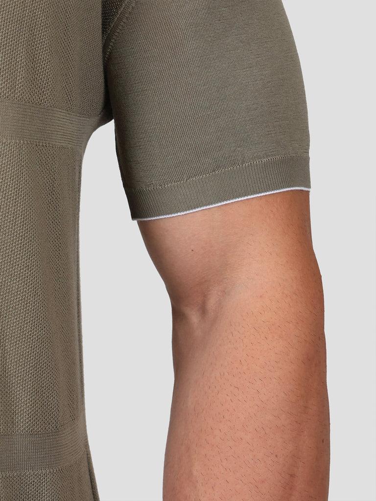 Svevo Maglia Polo Con Zip 100% Cotone Makò Grigia