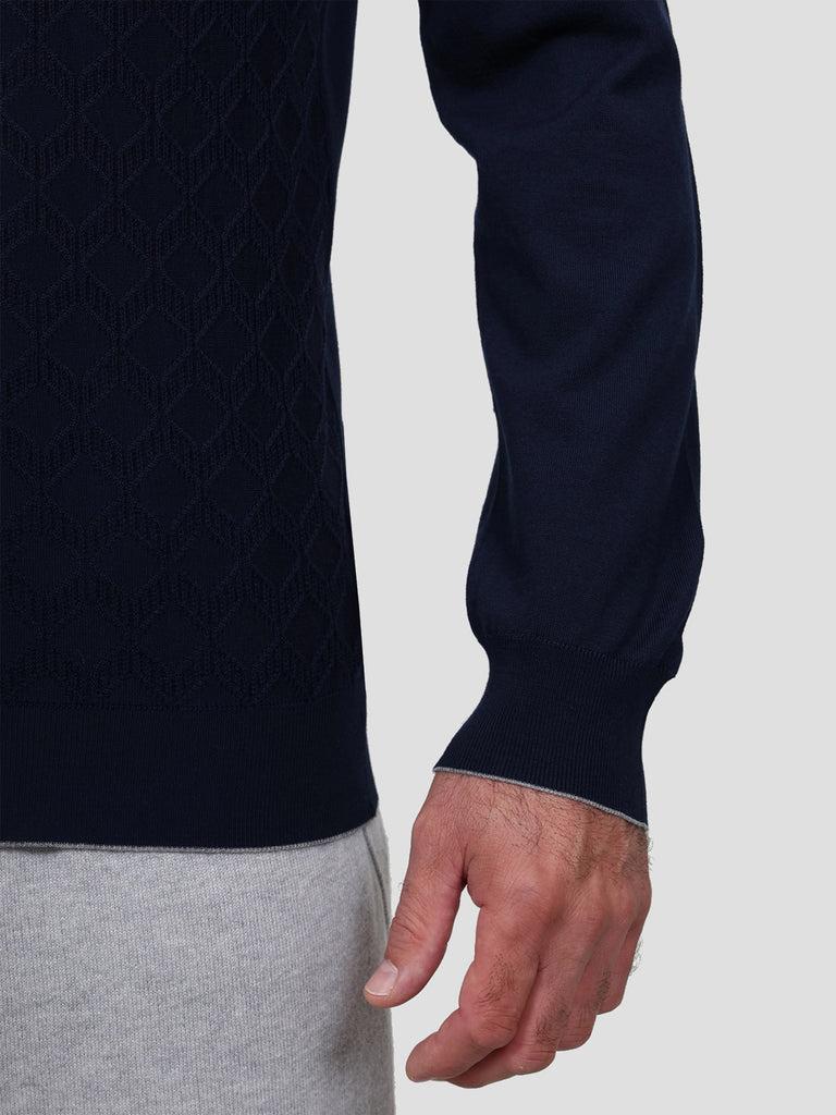 Svevo Maglia Polo Lana Merino Superfine 160's Blu