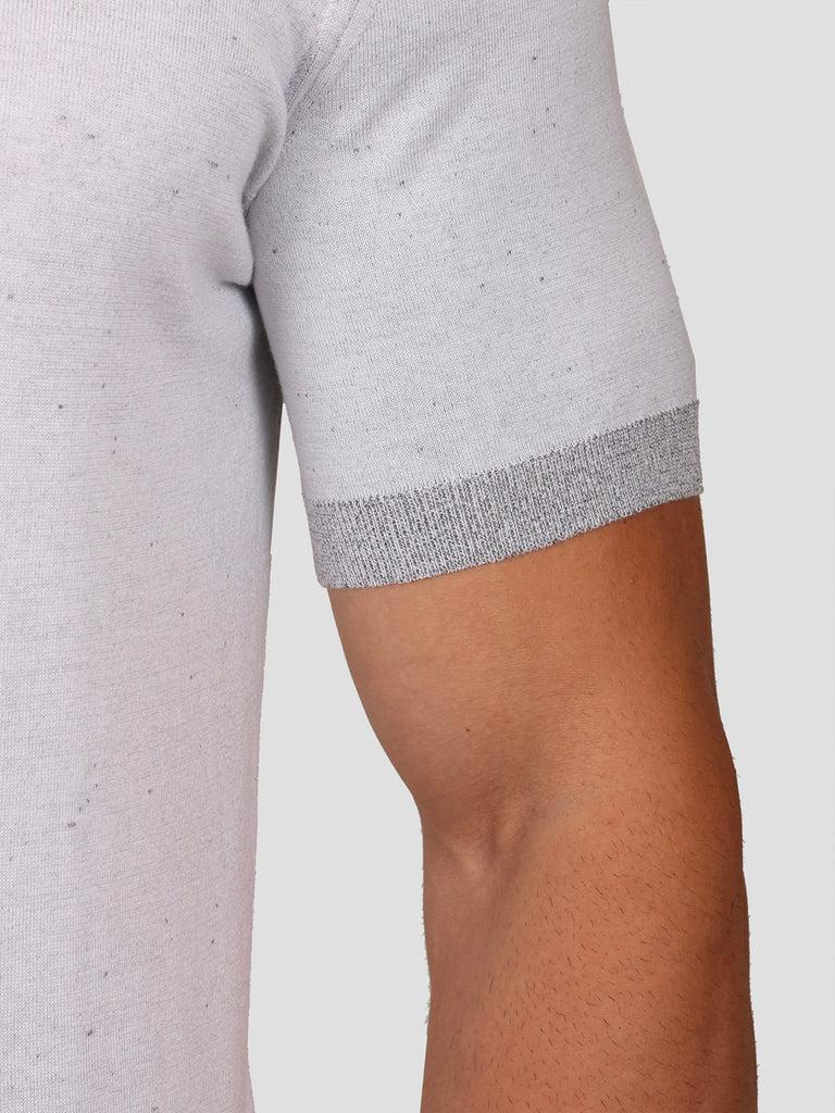 Svevo Maglia Scollo A V In Carbonio Bianca