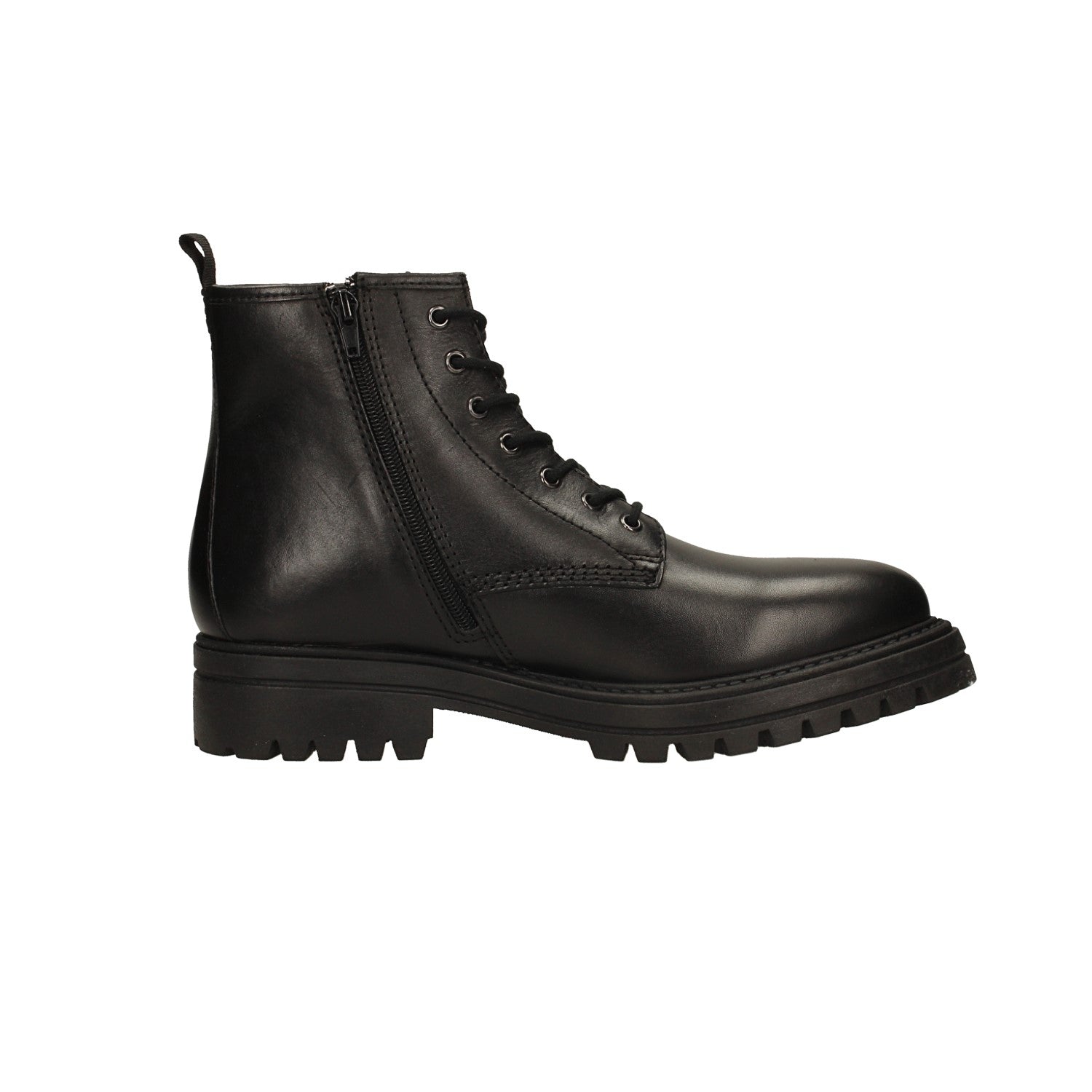 Tata Italia Anfibi In Vera Pelle Con Suola Carrarmato