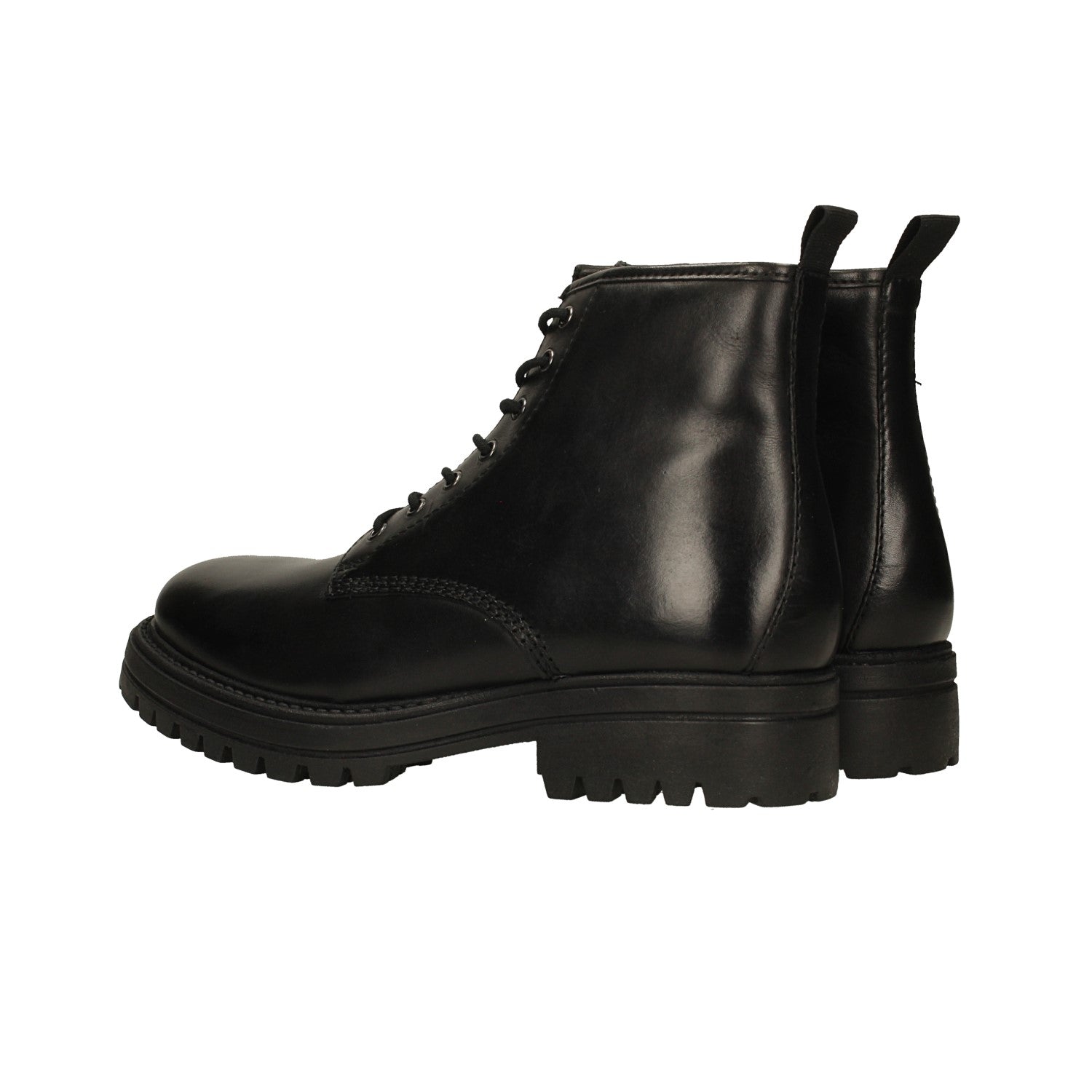 Tata Italia Anfibi In Vera Pelle Con Suola Carrarmato