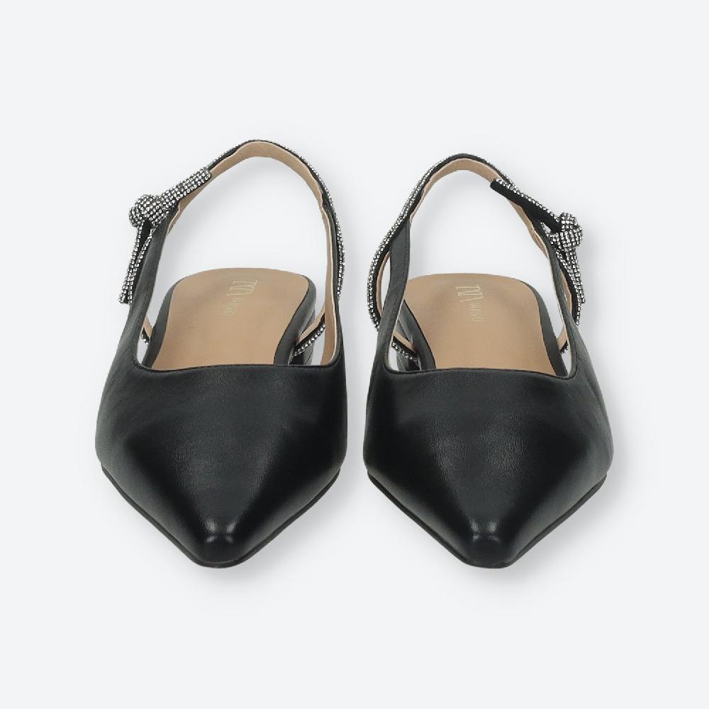 Tata Italia Ballerine Con Cinturino In Strass.Tacco Alto 2cm