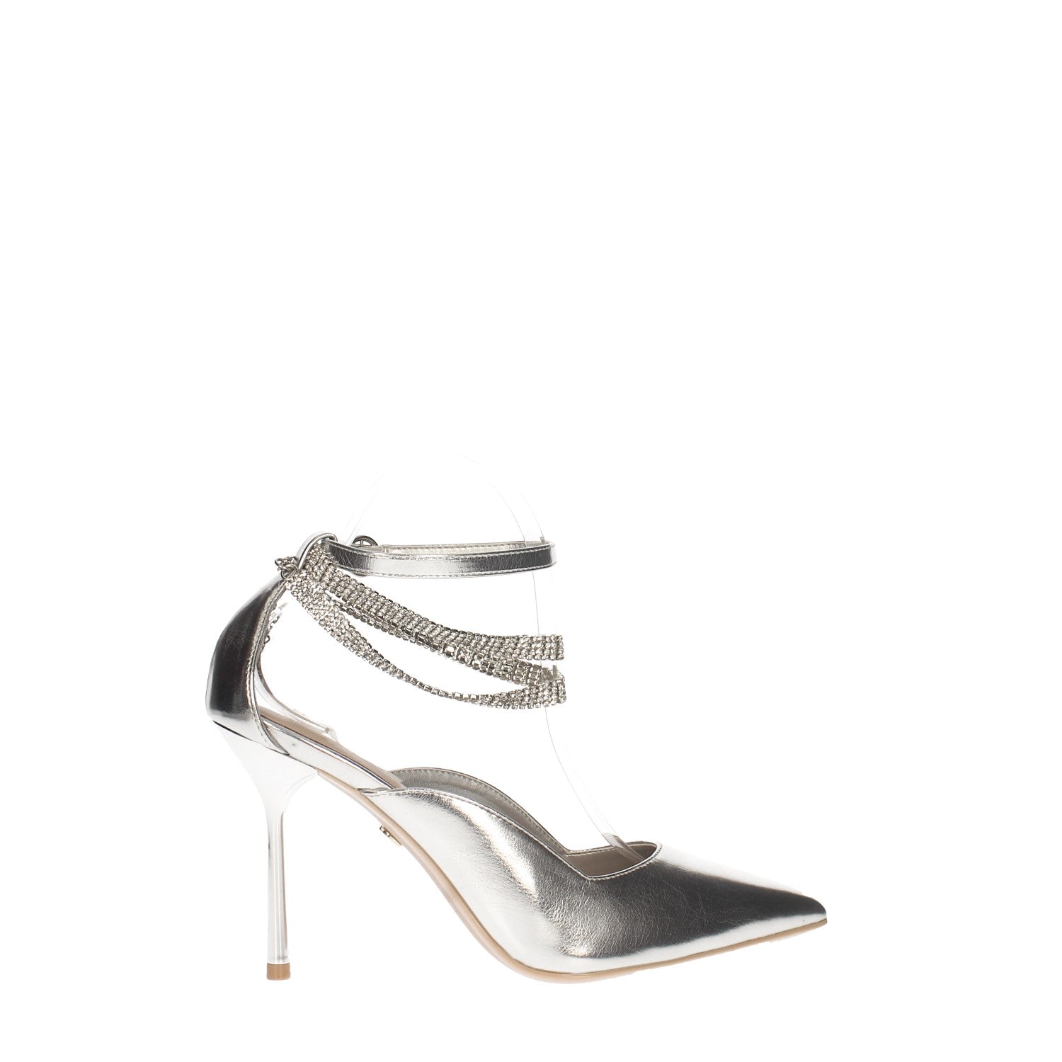 Tata Italia Décolleté con cinturino ricoperto da strass. Tacco alto 10cm