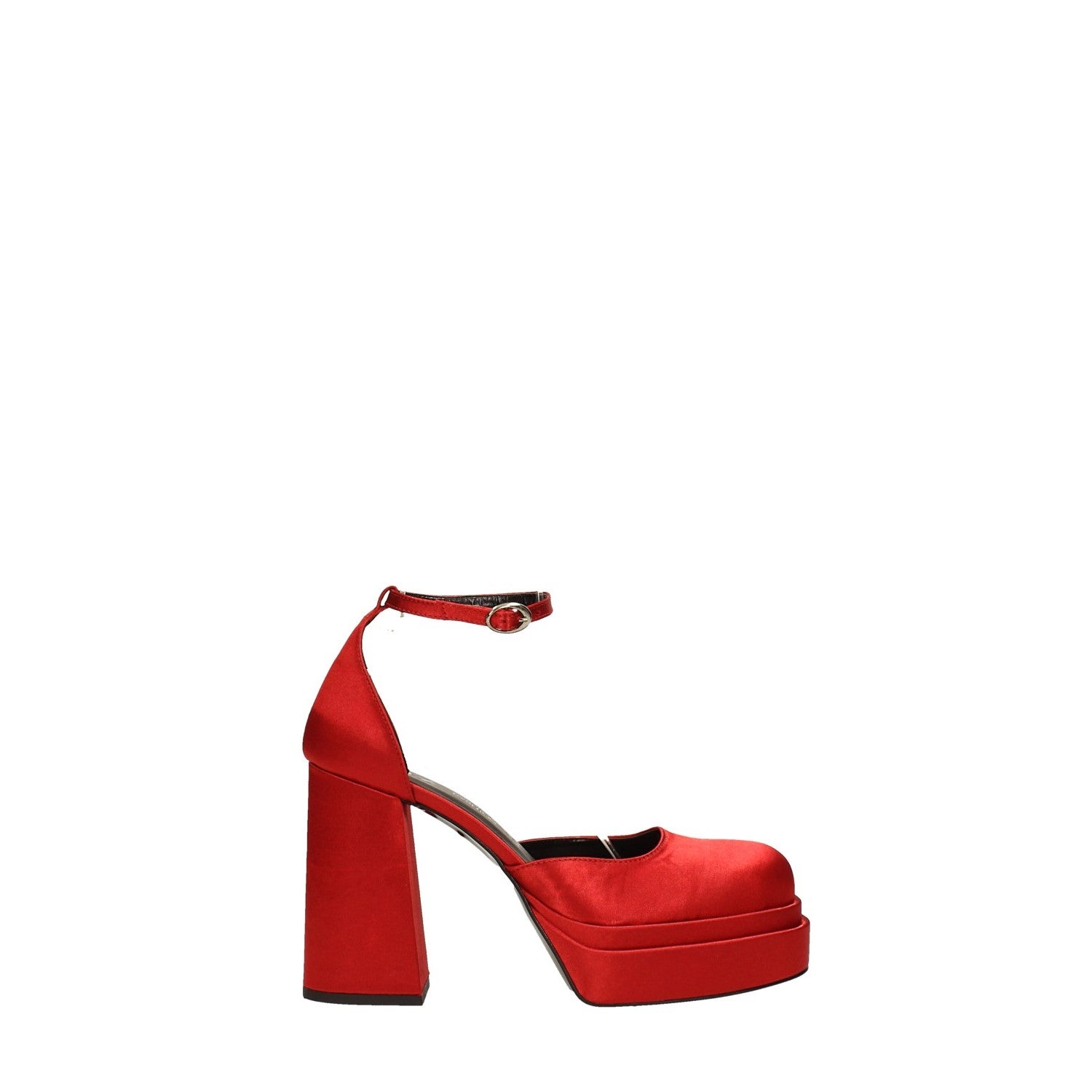 Tata Italia Décolleté Con Doppio Plateau In Raso. Made In Italy. Tacco 11cm