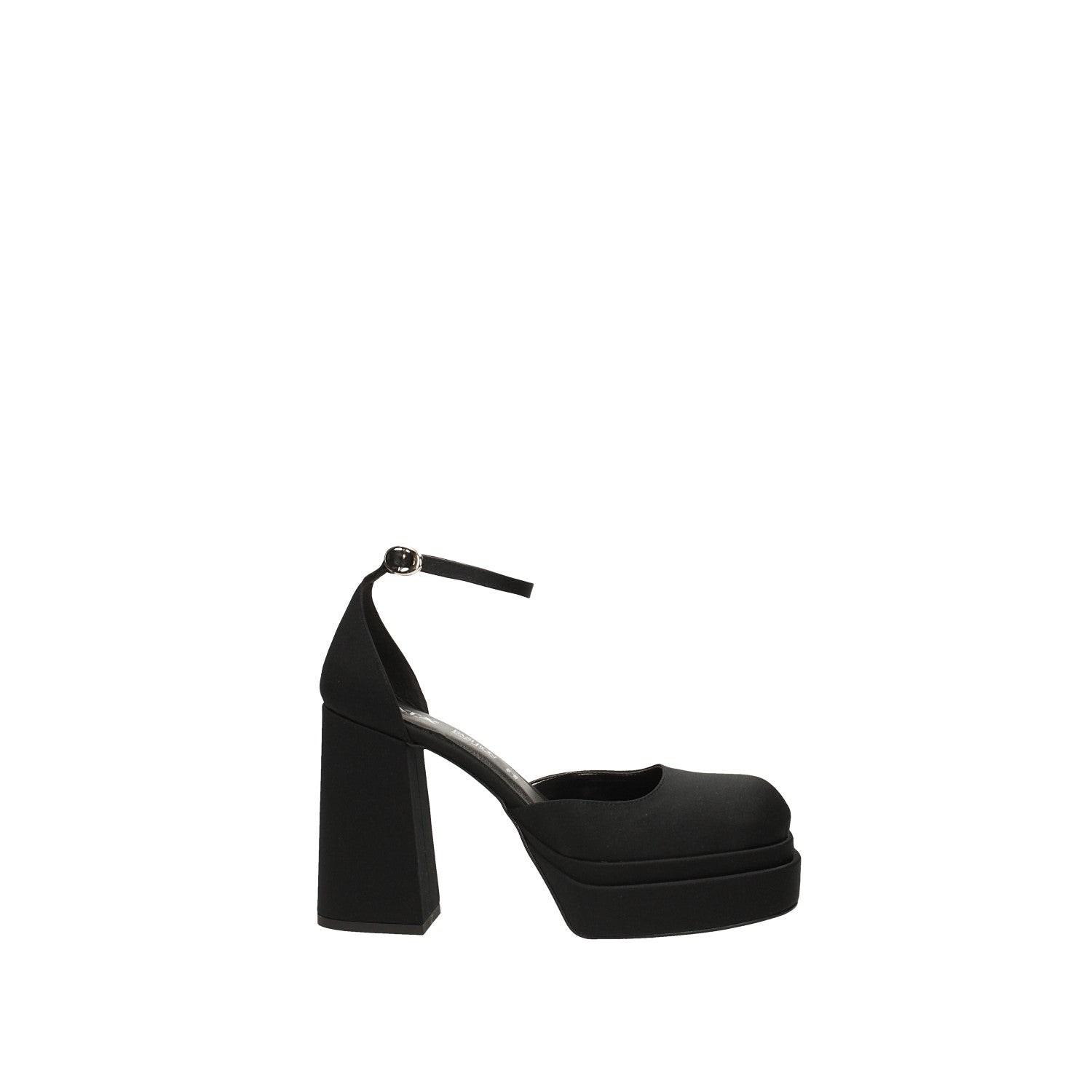 Tata Italia Décolleté con doppio plateau in raso. Made in Italy. Tacco 11cm