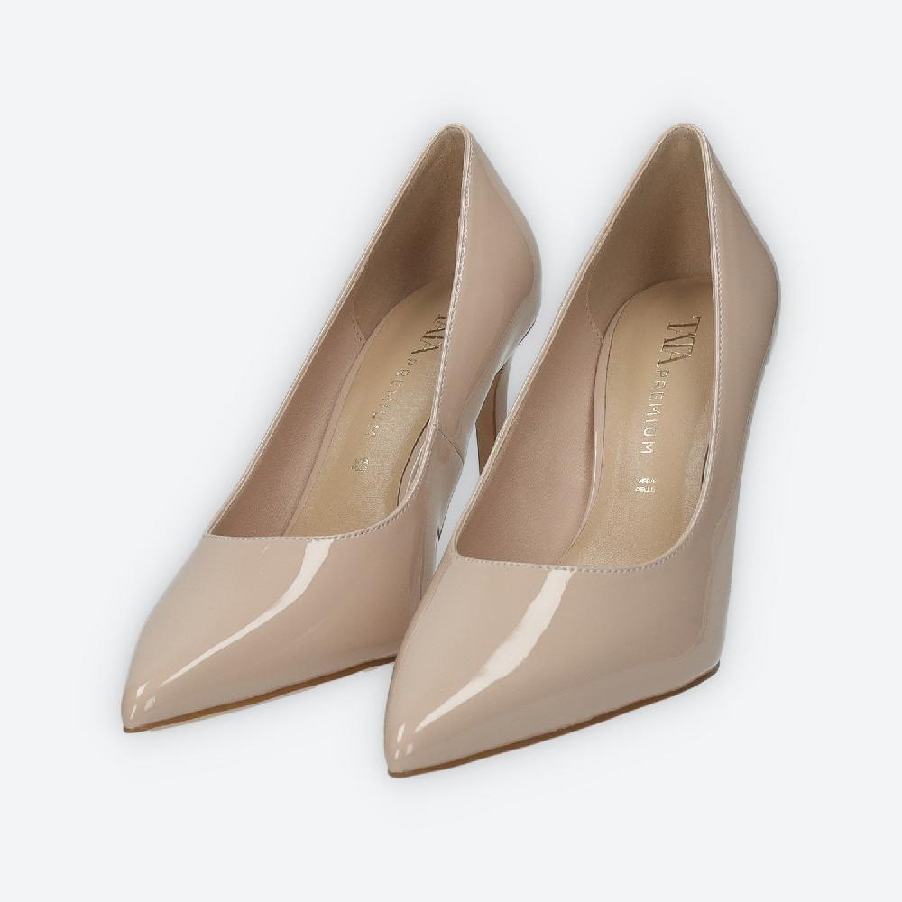 Tata Italia Décolleté Con Sottopiede In Vera Pelle.Tacco Alto 10cm