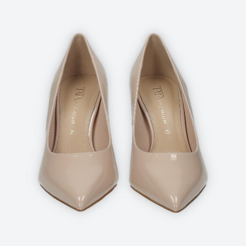 Tata Italia Décolleté Con Sottopiede In Vera Pelle.Tacco Alto 10cm