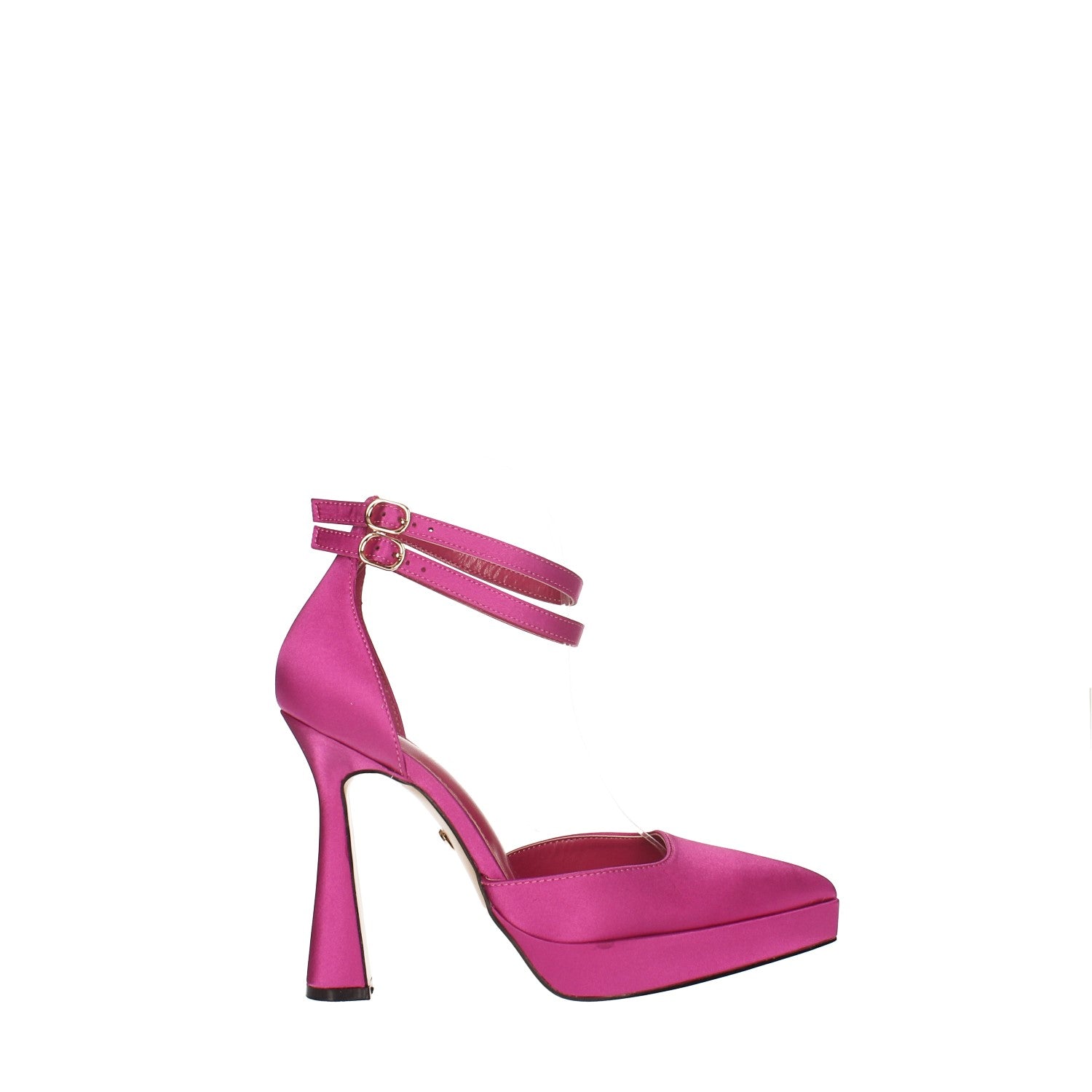 Tata Italia Décolleté fucsia con doppio cinturino. Tacco alto 12cm