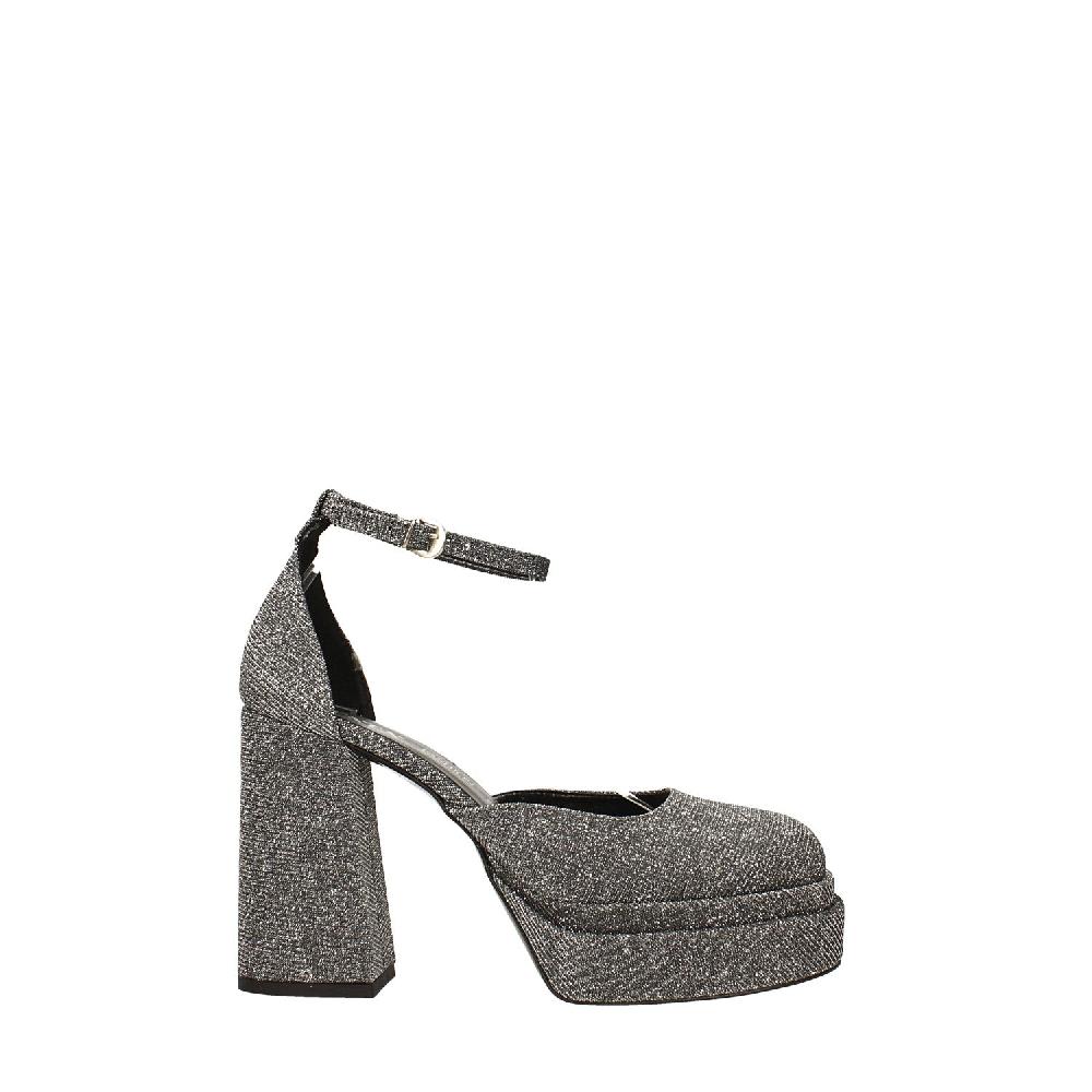 Tata Italia Décolleté glitterate con doppio plateau. Made in Italy. Tacco alto 11cm