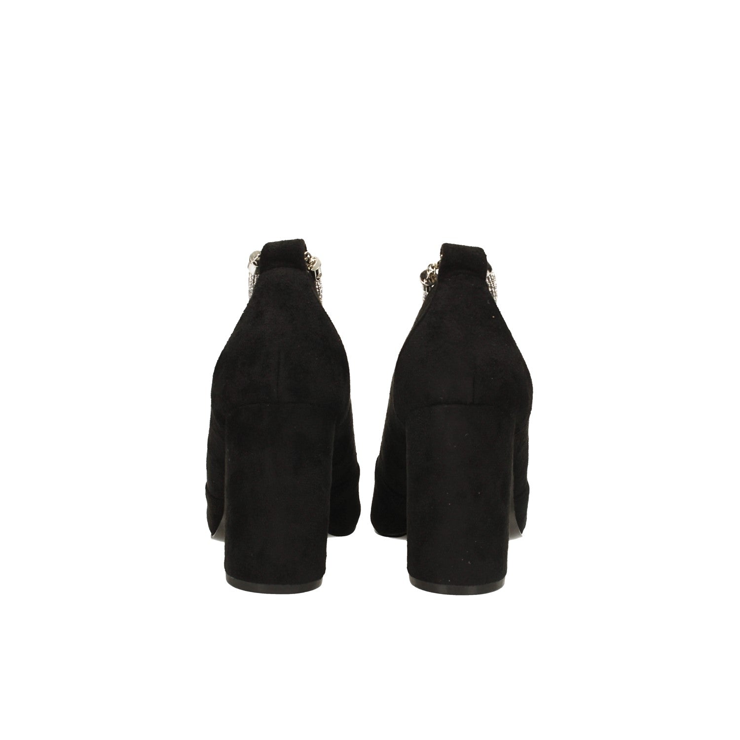 Tata Italia Décolleté In Microfibra Con Cinturino Alla Caviglia Con Strass. Tacco Alto 8cm