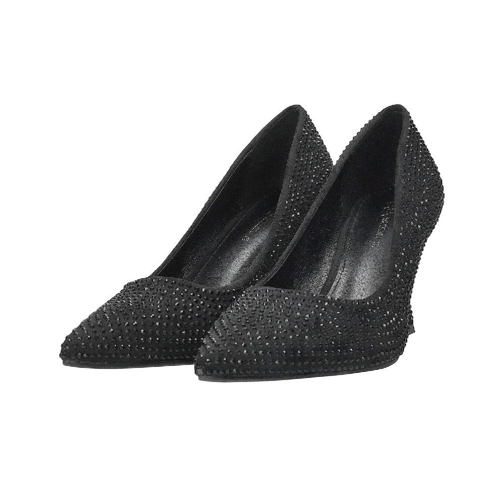 Tata Italia Décolleté In Tessuto Con Strass.Tacco Alto 9cm