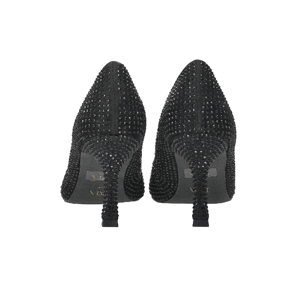 Tata Italia Décolleté In Tessuto Con Strass.Tacco Alto 9cm