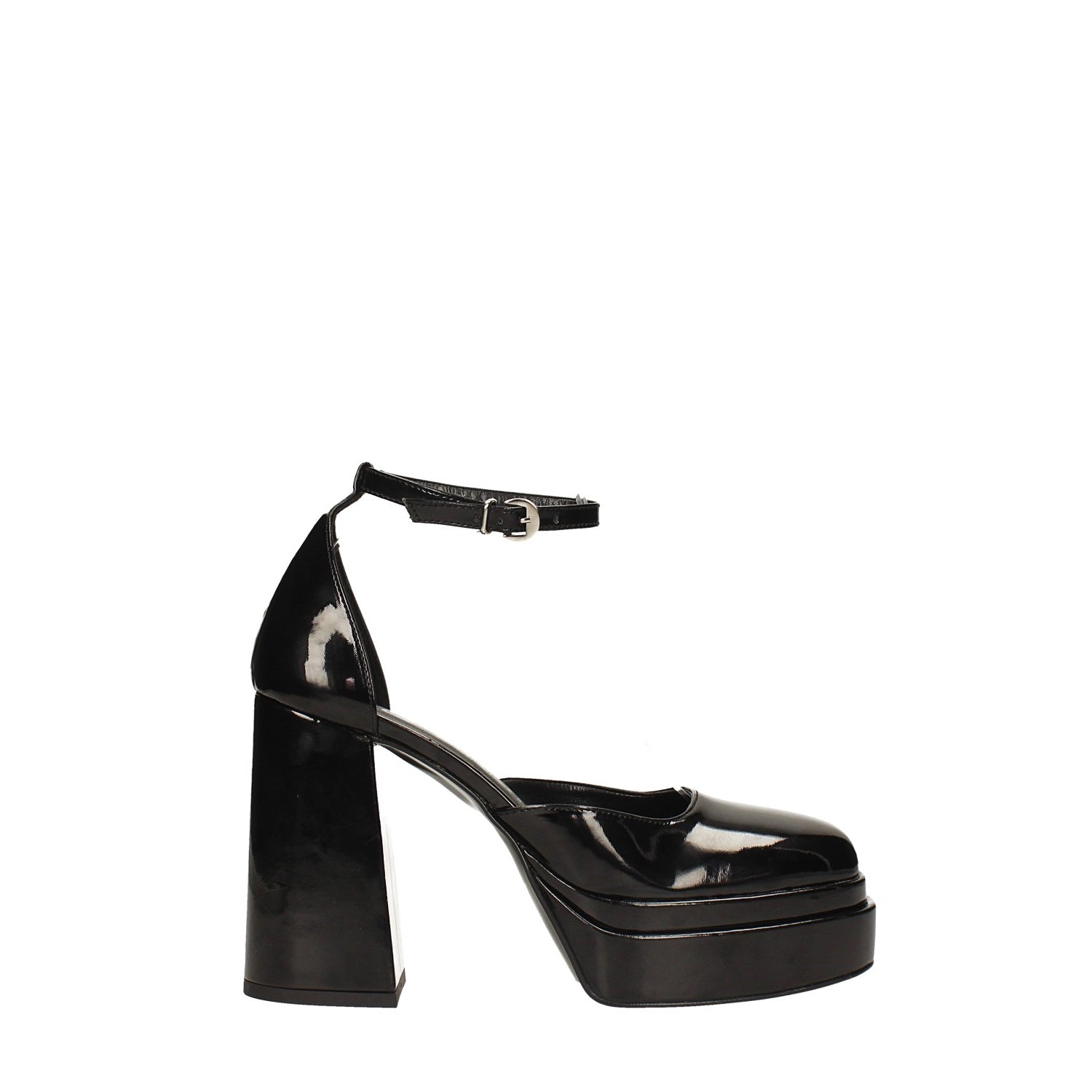 Tata Italia Décolleté in vernice con doppio plateau. Made in Italy. Tacco alto 11cm