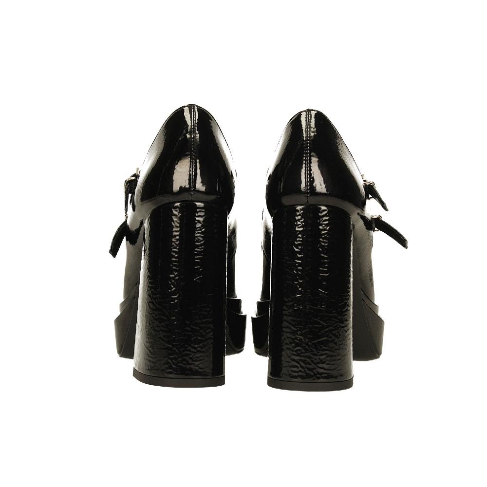 Tata Italia Décolleté In Vernice. Made In Italy. Con Doppio Cinturino. Tacco Alto 11cm